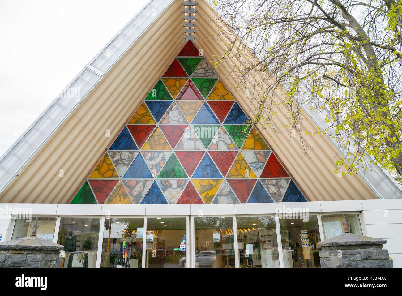 Architettura creativa per edificio temporaneo della chiesa a seguito di terremoti di Christchurch in Nuova Zelanda. Cartone Cattedrale Anglicana Foto Stock