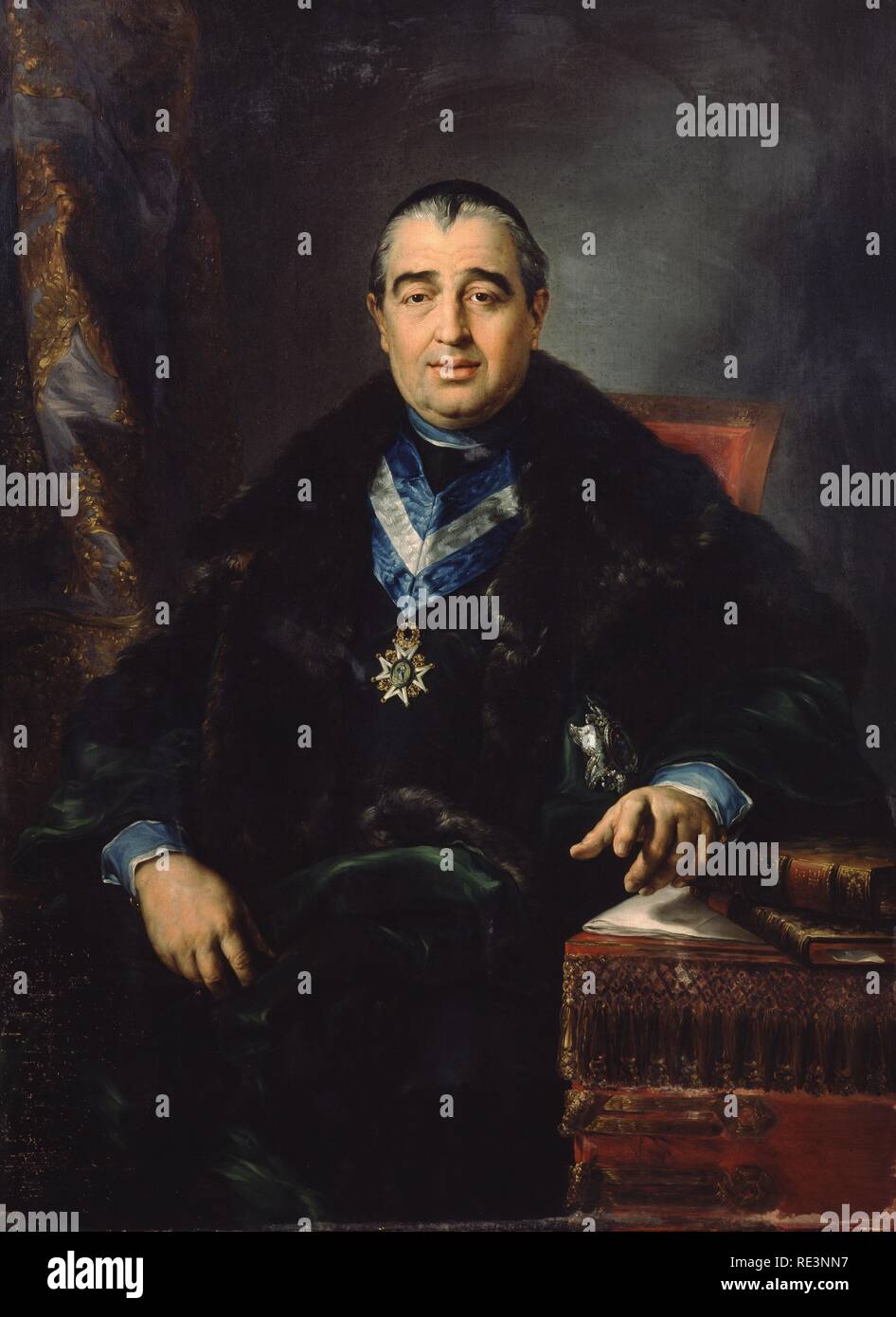 EL CANONIGO Manuel Fernandez Varela - COMISARIO GENERAL DE CRUZADA - 1829. Autore: Lopez y Portaña, Vicente. Posizione: ACADEMIA DE SAN FERNANDO-PINTURA. MADRID. Spagna. Foto Stock