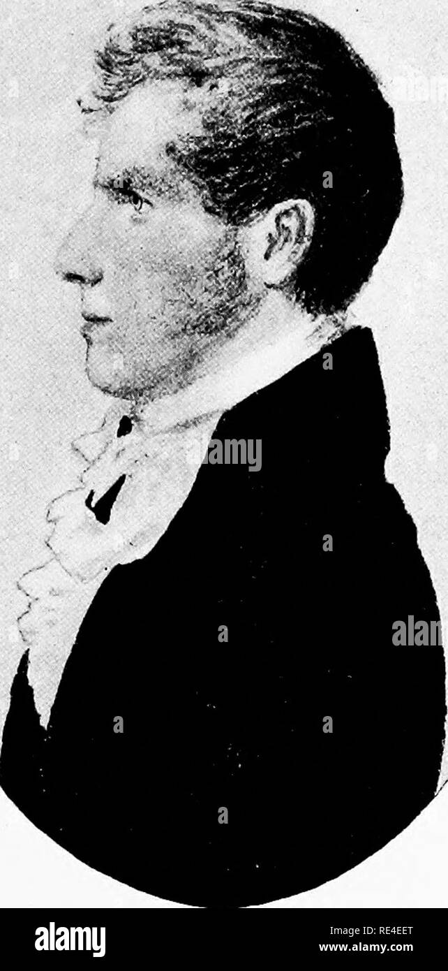 . Spencer Fullerton Baird; una biografia, comprese le selezioni dalla sua corrispondenza con la Audubon, Agassiz, Dana, e altri. Baird, Spencer Fullerton, 1823-1887; Baird famiglia; gli ornitologi. SAMUEL BAIRD nonno del Professor Baird da una miniatura in possesso di Miss Christine W. Biddle. Si prega di notare che queste immagini vengono estratte dalla pagina sottoposta a scansione di immagini che possono essere state migliorate digitalmente per la leggibilità - Colorazione e aspetto di queste illustrazioni potrebbero non perfettamente assomigliano al lavoro originale. Dall, William Healey, 1845-1927. Philadelphia &AMP; Londra, J. B. Lippincott C Foto Stock