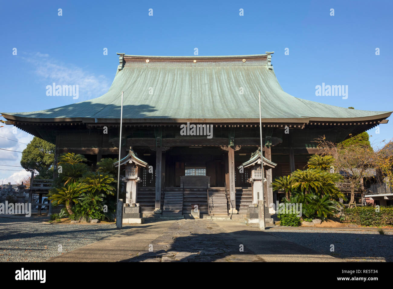 Kumamoto, Giappone - 13 Novembre 2018: Sub tempio del Honmyo-ji, un tempio buddista della setta Nichiren Foto Stock