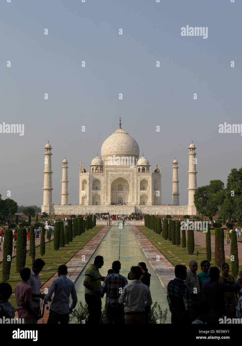 Taj Mahal in Agra India Foto Stock
