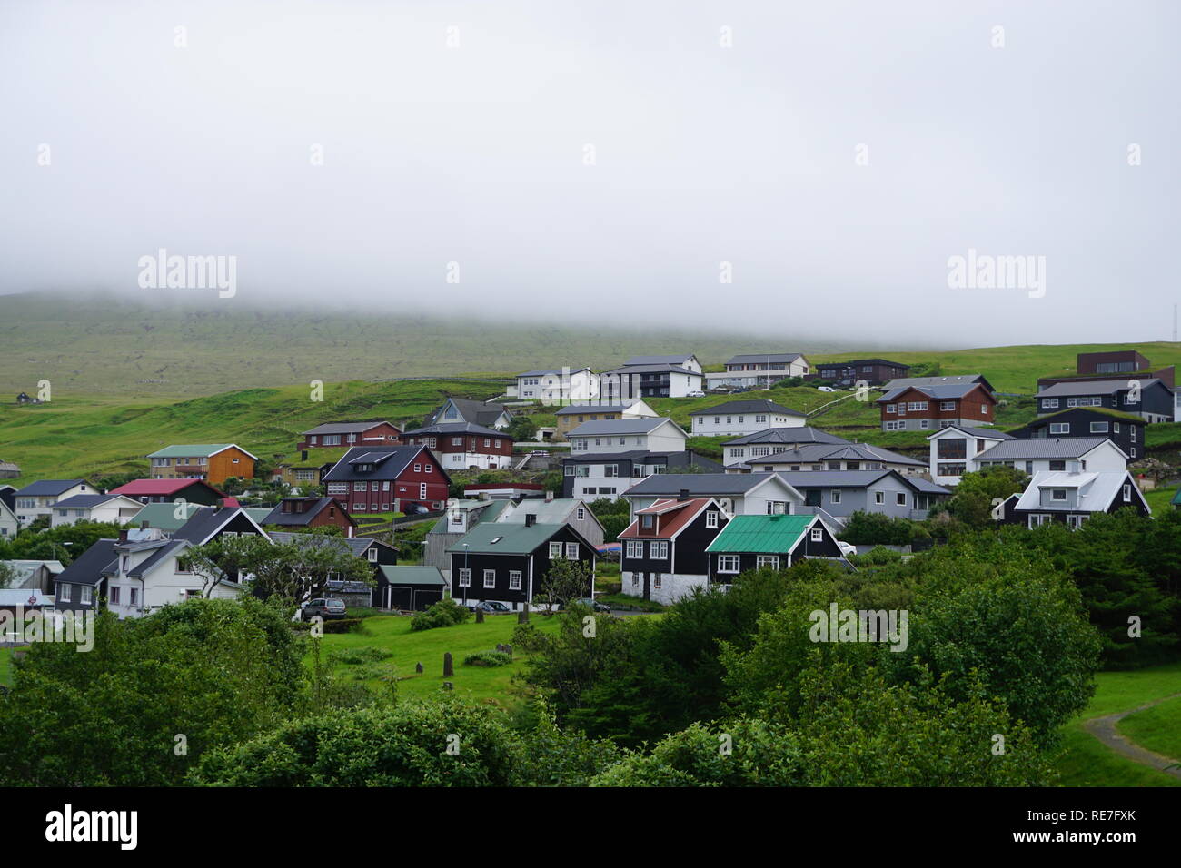 Paesaggio urbano a Torshavn, Isole Faerøer Foto Stock