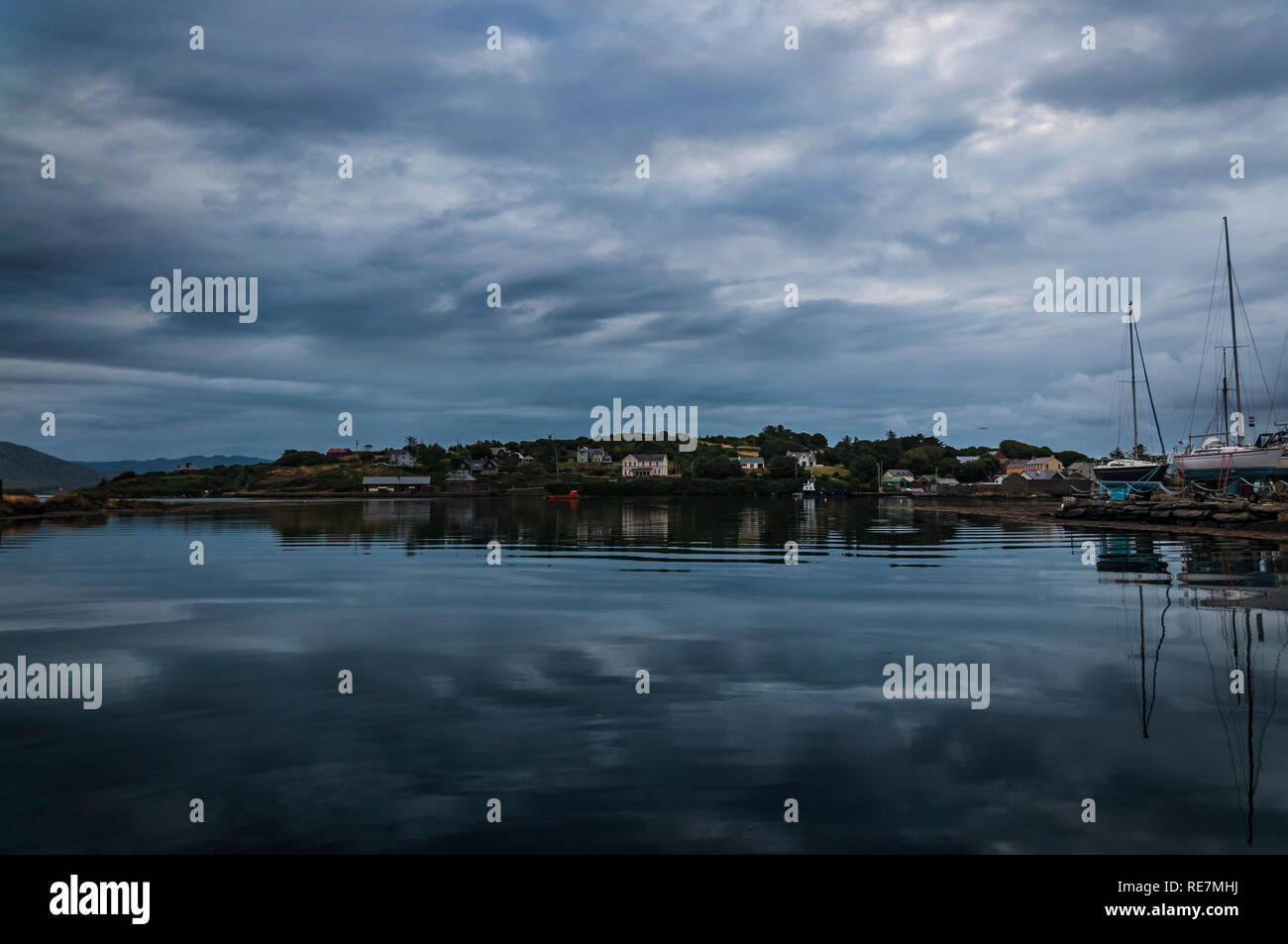 Lawrence Cove Marina. Bere Isola, Cork, Irlanda. Foto Stock