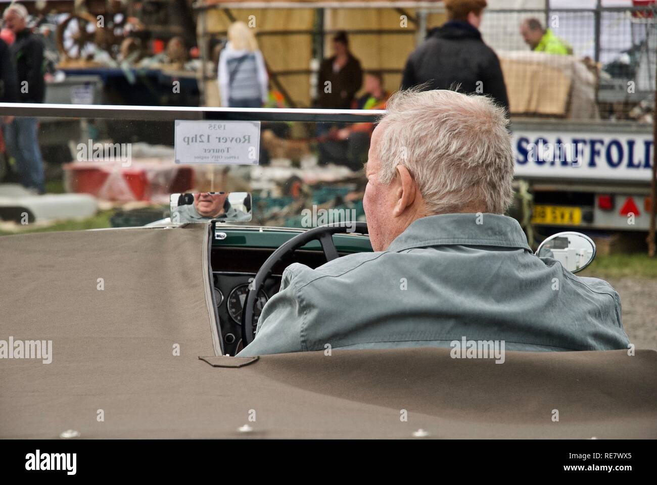 La Anglesey Vintage Rally, Anglesey, Galles del Nord, Regno Unito, maggio 2015 Foto Stock