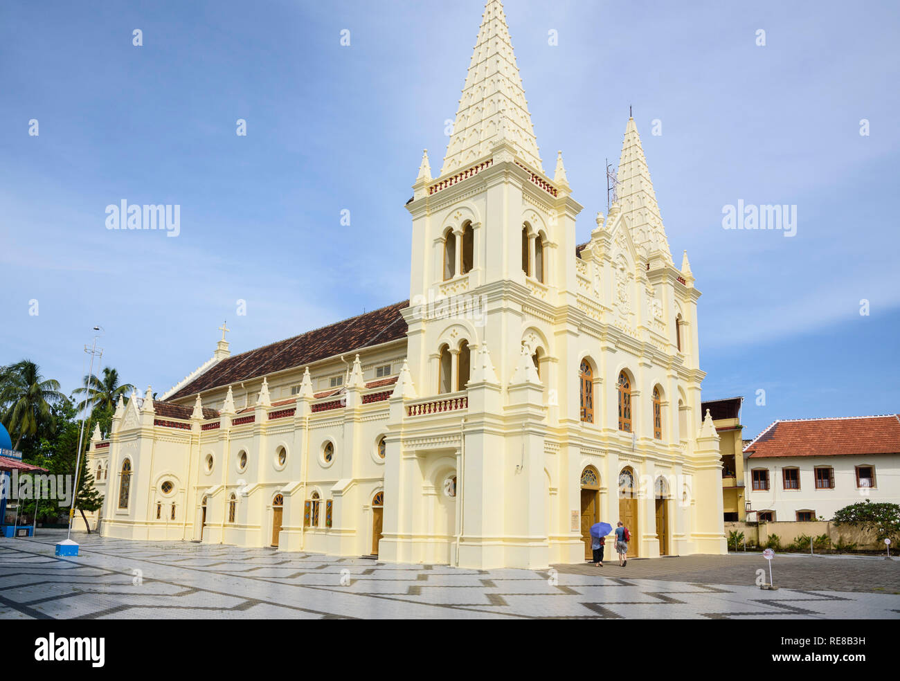 Santa Cruz Basilica Cattedrale, Fort Cochin, Kochi, Kerala, India Foto Stock