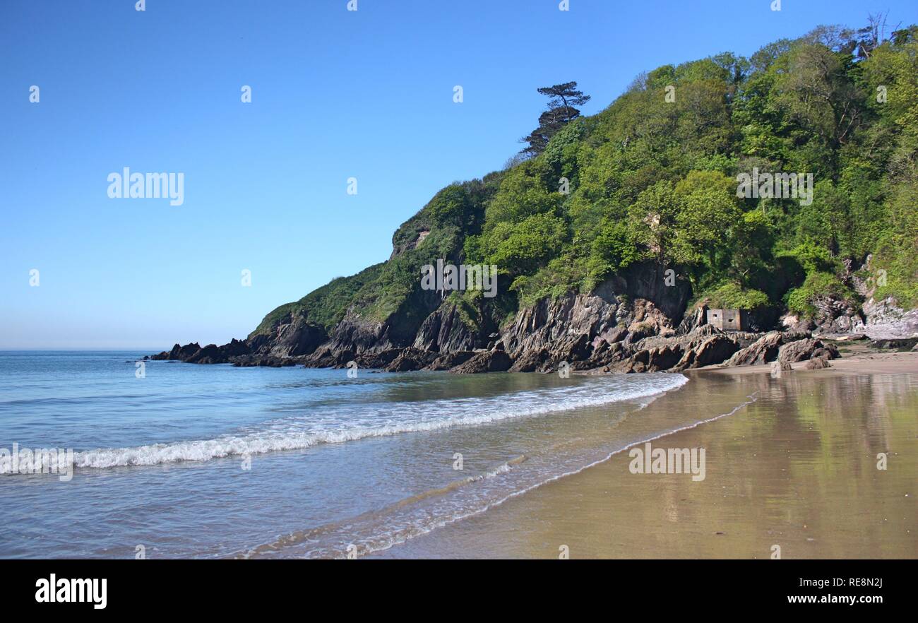 Spiaggia Mothecomb Devon, Regno Unito Foto Stock