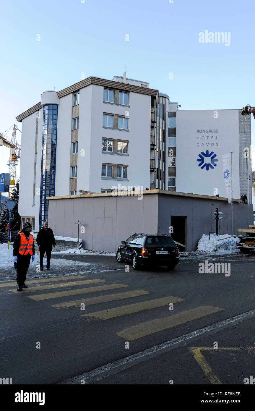 Hotel per congressi, Davos Foto Stock