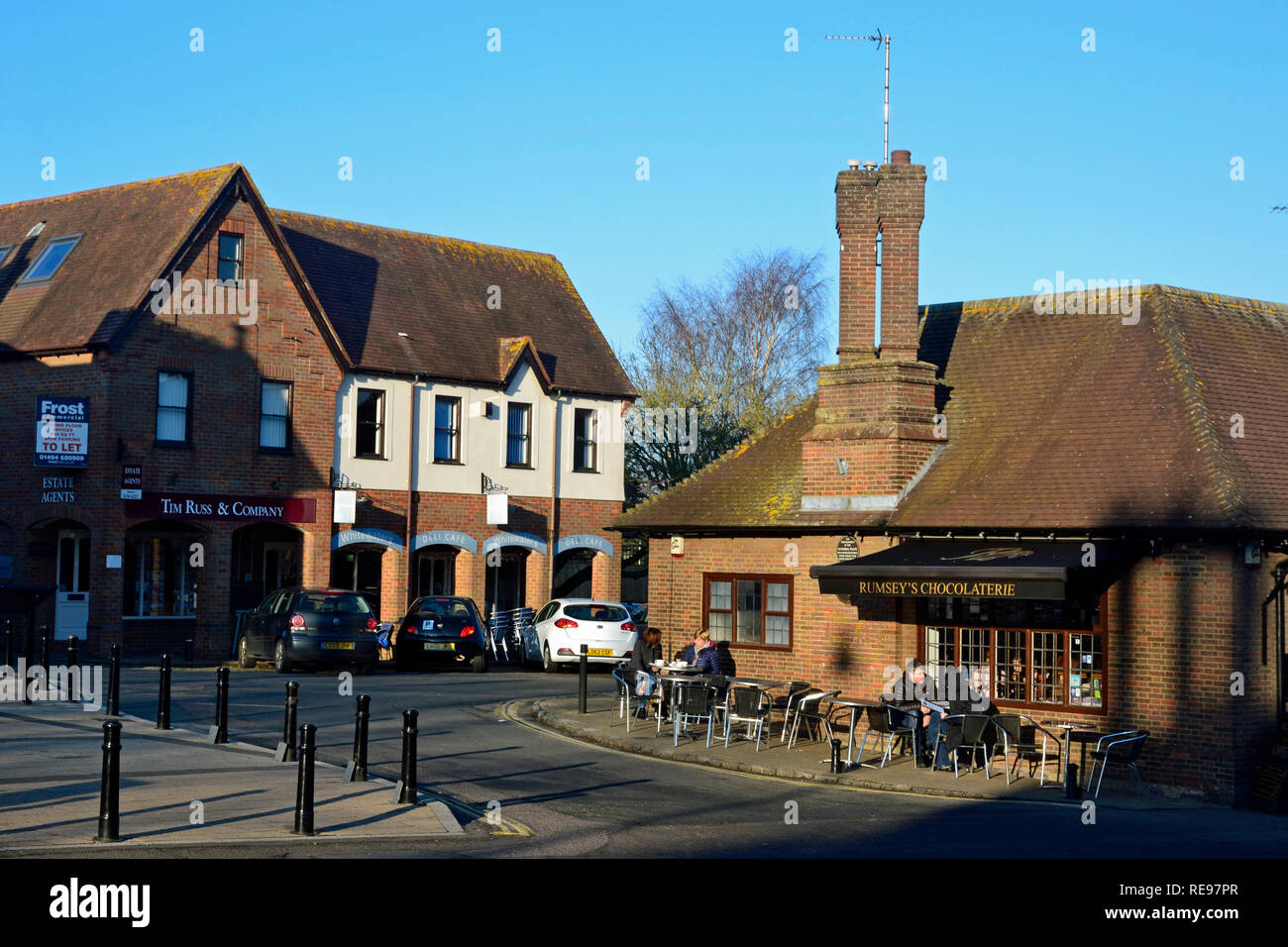 Rumsey's Chocolaterie in Wendover, Buckinghamshire, UK. Chilterns paesaggio. Foto Stock
