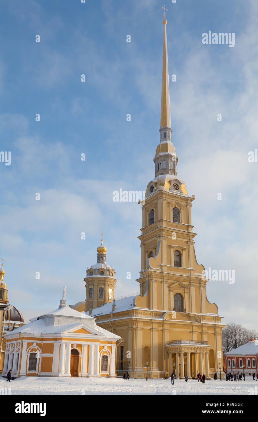 Santi Pietro e Paolo, la cattedrale, San Pietroburgo, Russia. Foto Stock