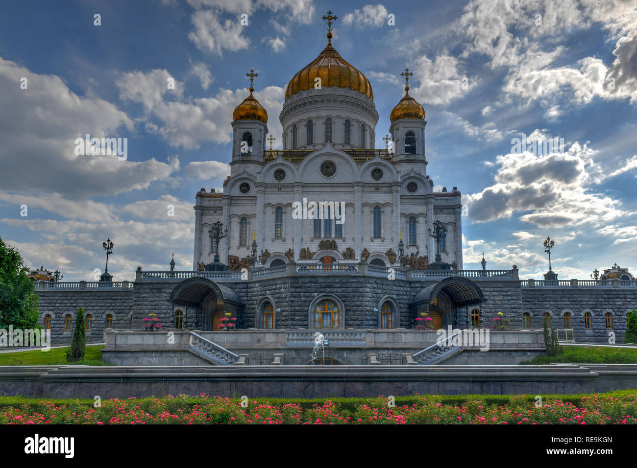 La Cattedrale di Cristo Salvatore, un russo Cattedrale Ortodossa di Mosca, Russia. Foto Stock