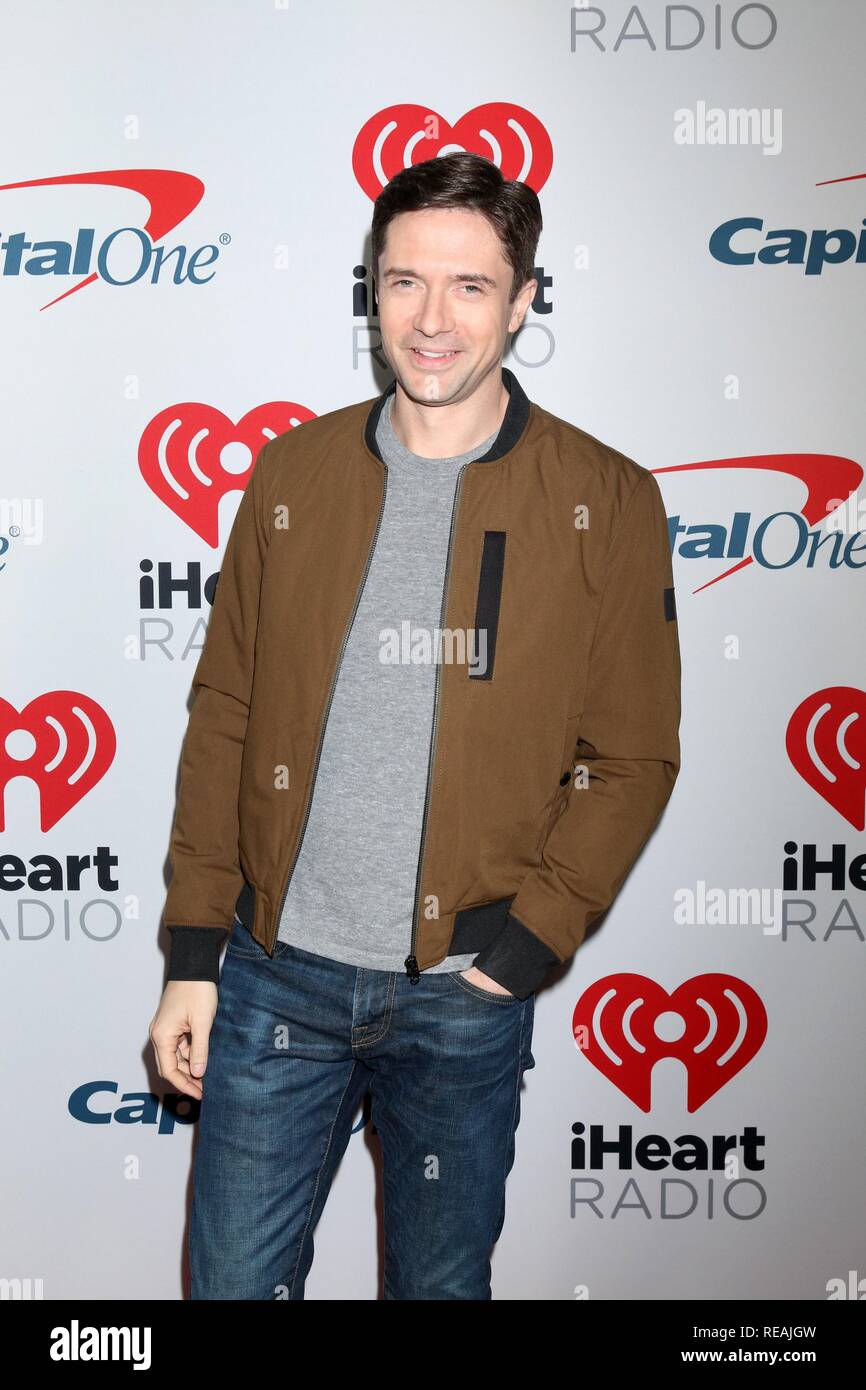 Burbank, CA. 18 gennaio, 2019. Topher Grace presso gli arrivi per iHeartRadio Podcast Awards presentato da Capital One, iHeartRadio Theatre di Los Angeles, Burbank, CA 18 gennaio 2019. Credito: Priscilla concedere/Everett raccolta/Alamy Live News Foto Stock