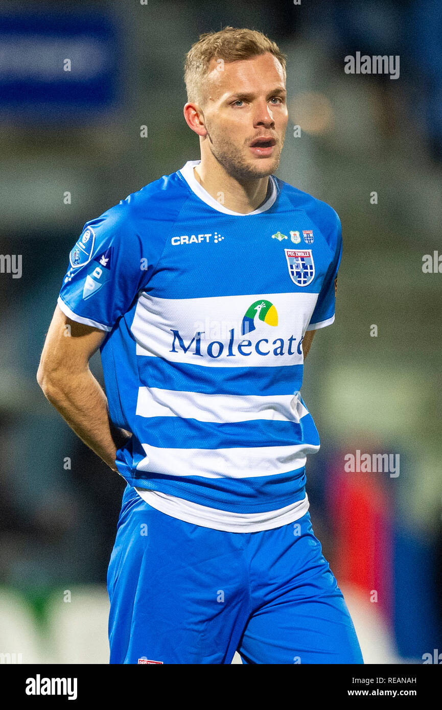 ZWOLLE , 19-01-2019 , MAC3PARK stadion , Stagione 2018 / 2019 , olandese Eredivisie . PEC Zwolle player Lennart tuo durante il match PEC Zwolle - Feyenoord Foto Stock