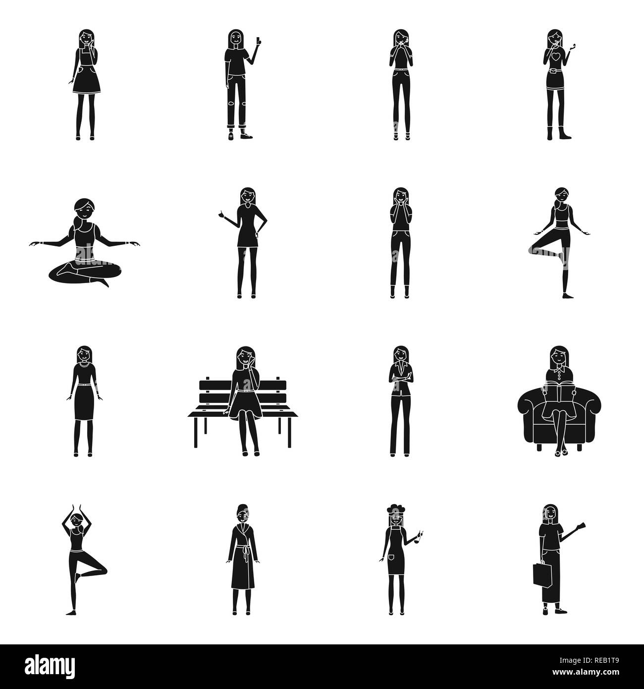 Gioia,selfie,thoughtfulness,specchio,yoga,positiva,ammirazione,azienda,riposo,lettura,ballare,Personale,negozi,divertente,foto,piano,rossetto,fitness,giovane,felicità,lady,parco,prenota,care,a piedi,celebrazione,blog,vita,specchio,donna,corpo,sensazione,,stile fashion,emozioni,postura,l'umore,femmina,impostare,vettore,icona,immagine,isolato,raccolta,design,l'elemento,graphic,segno,Black,semplici vettori vettore , Illustrazione Vettoriale