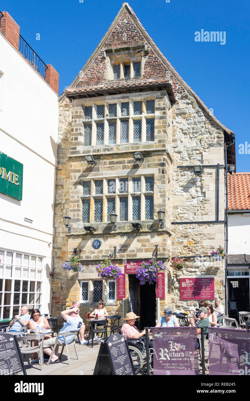 Re Richard III cafe, Foreshore Road, Scarborough, North Yorkshire, Inghilterra, Regno Unito Foto Stock