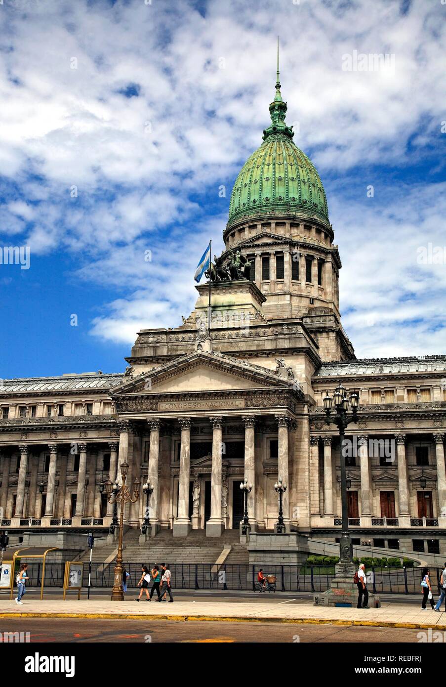 Palazzo dei Congressi, Congreso de la Nacion, quartiere Balvanera, Buenos Aires, Argentina Foto Stock