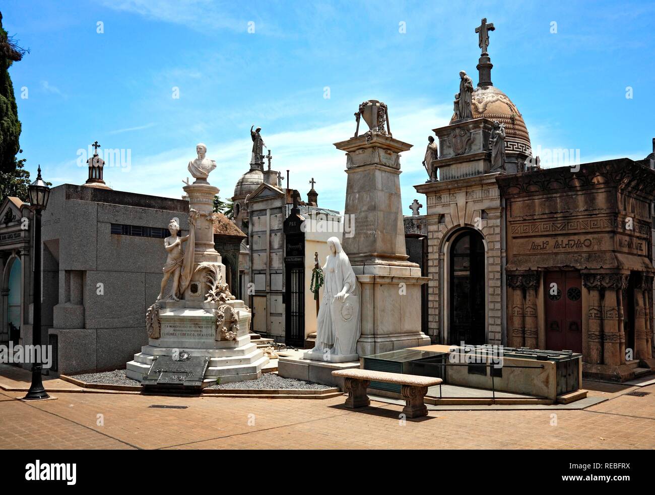 Cementerio de la Recoleta, cimitero, Buenos Aires, Argentina Foto Stock