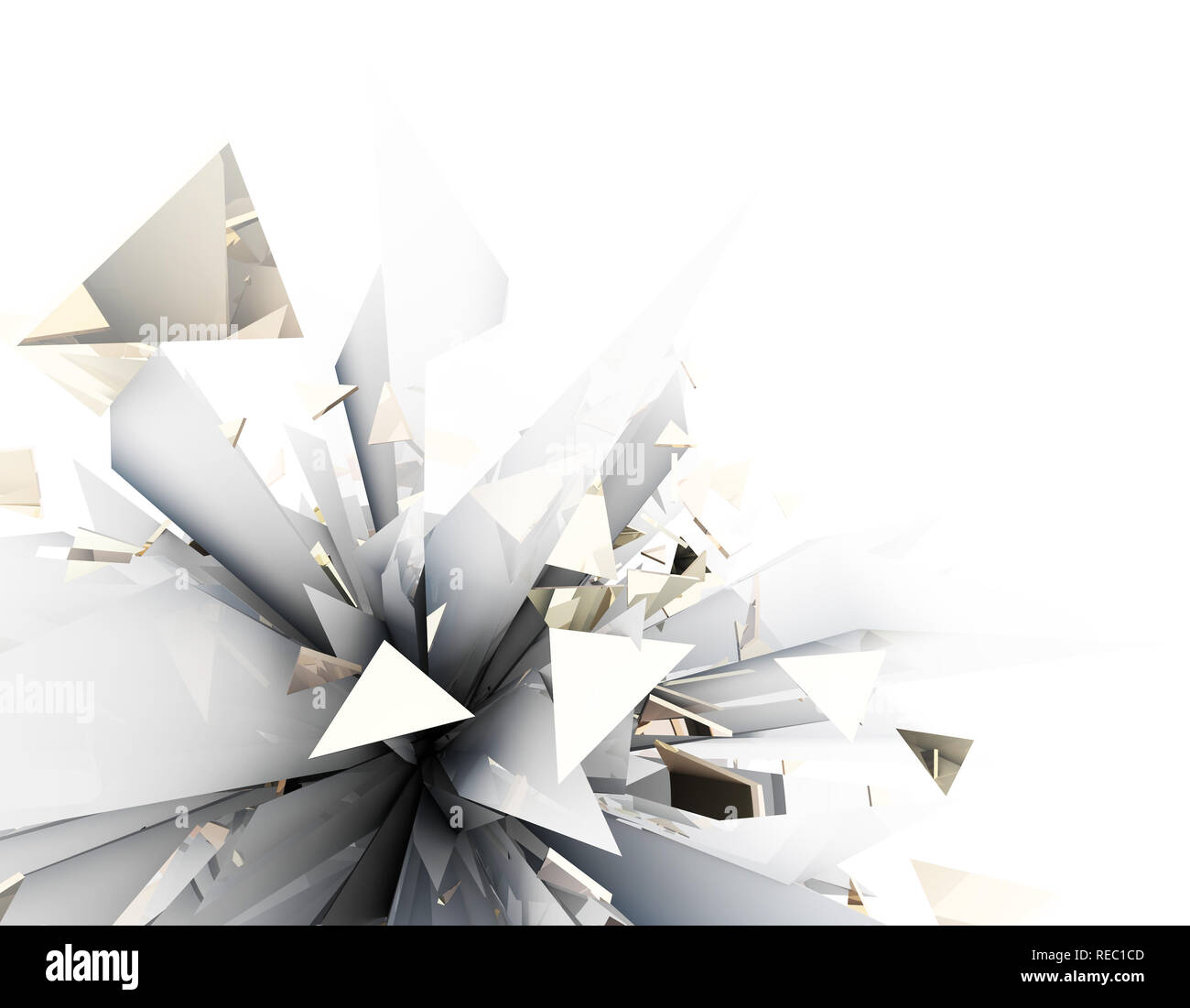 I cristalli di forma poligonale, background tecnico, Disco Diamonds Foto Stock