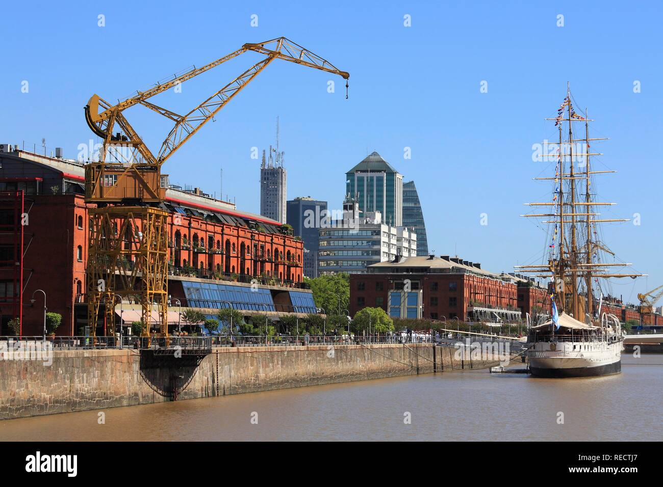 Puerto Madero quartiere, Buenos Aires, Argentina, Sud America Foto Stock