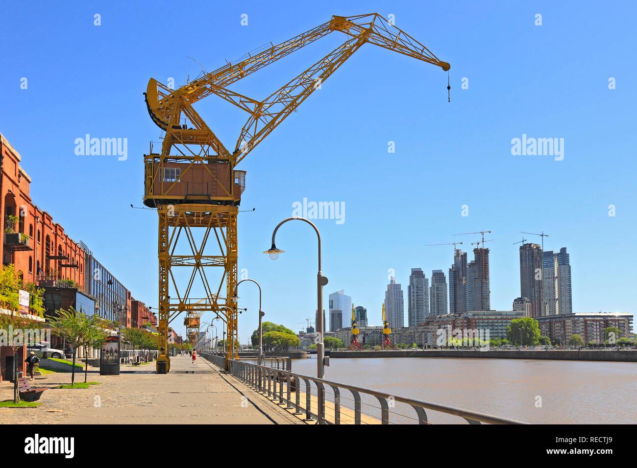 Puerto Madero quartiere, Buenos Aires, Argentina, Sud America Foto Stock