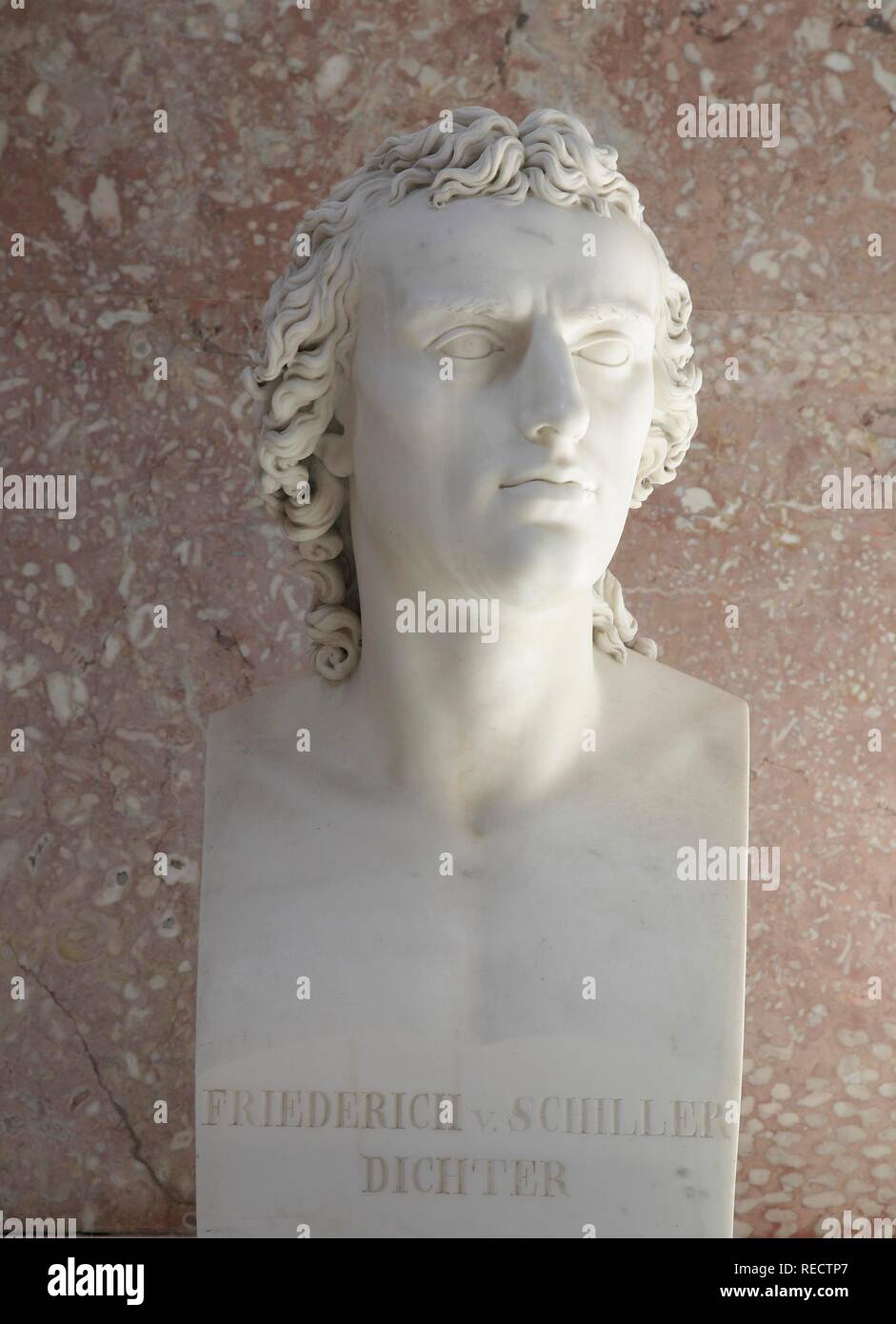 Busto di Friedrich von Schiller, poeta tedesco Foto Stock