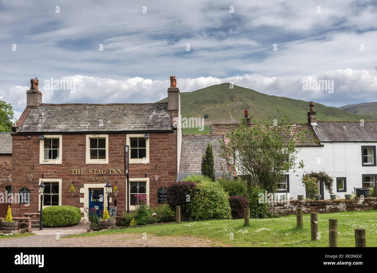 Il villaggio di Dufton vicino a Appleby in Cumbria orientale Foto Stock