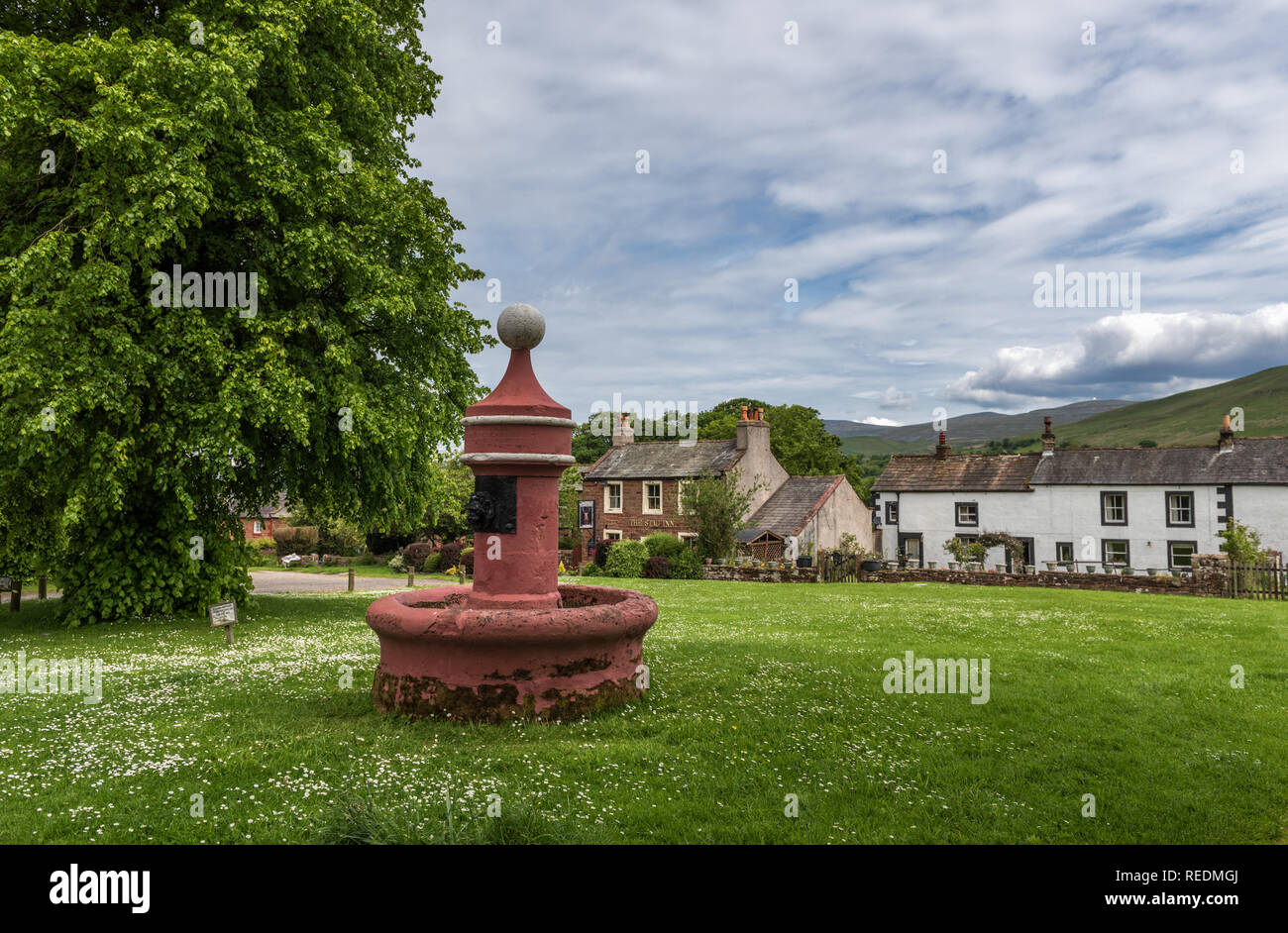 Il villaggio di Dufton vicino a Appleby in Cumbria orientale Foto Stock