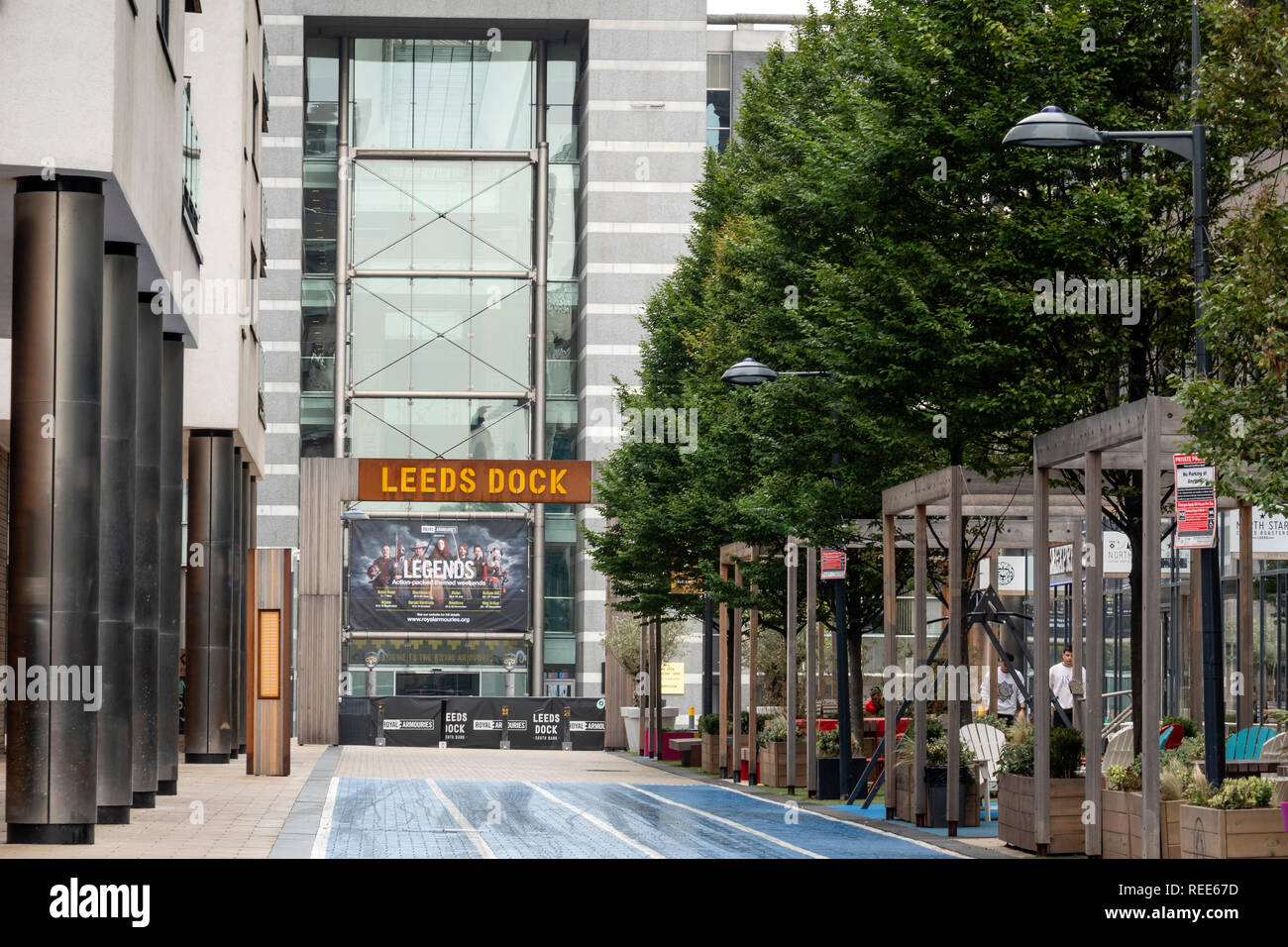 Dock di Leeds Leeds West Yorkshire Inghilterra Foto Stock