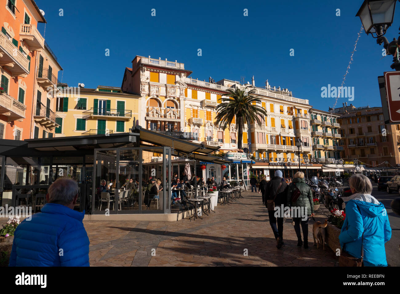 Europa Italia Rapallo nel Mar Ligure Mediterraneo Riviera italiana Foto Stock