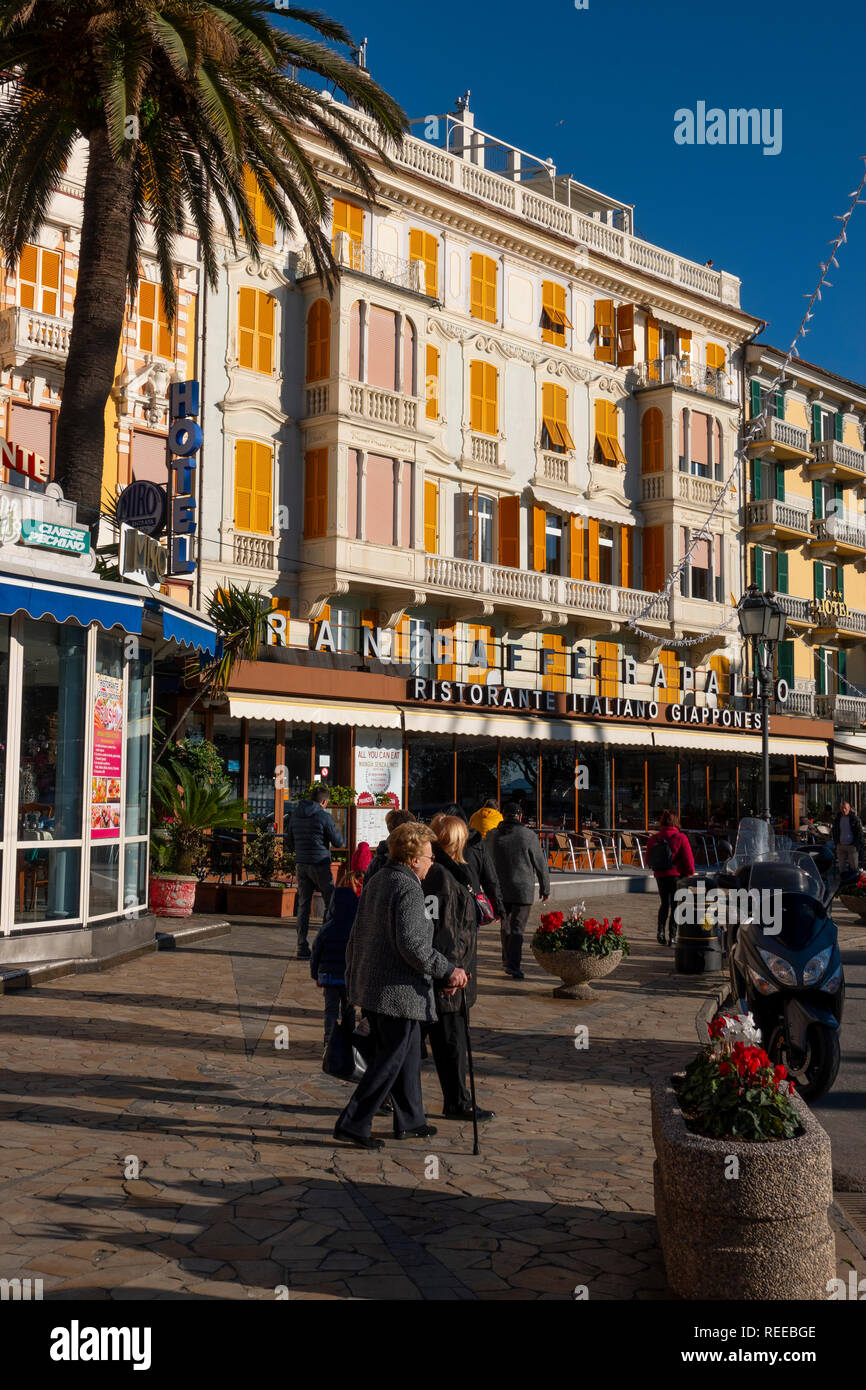 Europa Italia Rapallo nel Mar Ligure Mediterraneo Riviera italiana Foto Stock
