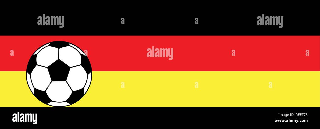 Il calcio pallone da calcio in Germania i colori di sfondo illustrazione vettoriale EPS10 Illustrazione Vettoriale