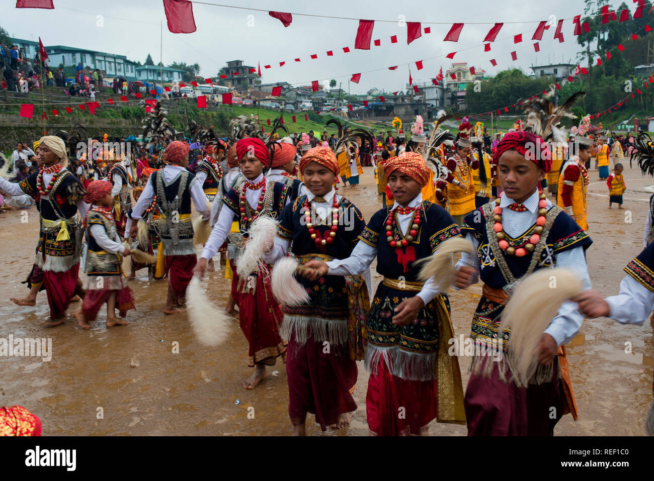 Khasi danza di Shillong Foto Stock