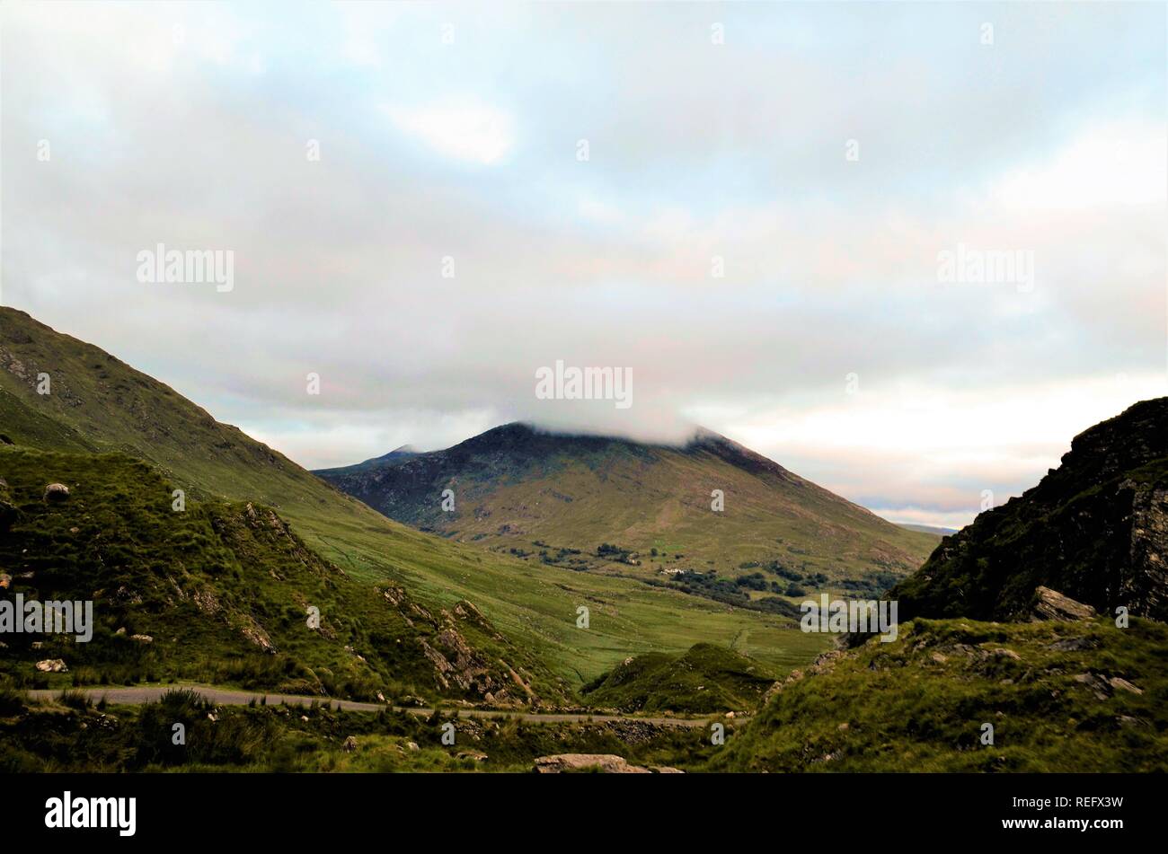 Paesaggio mistico in Irlanda Foto Stock