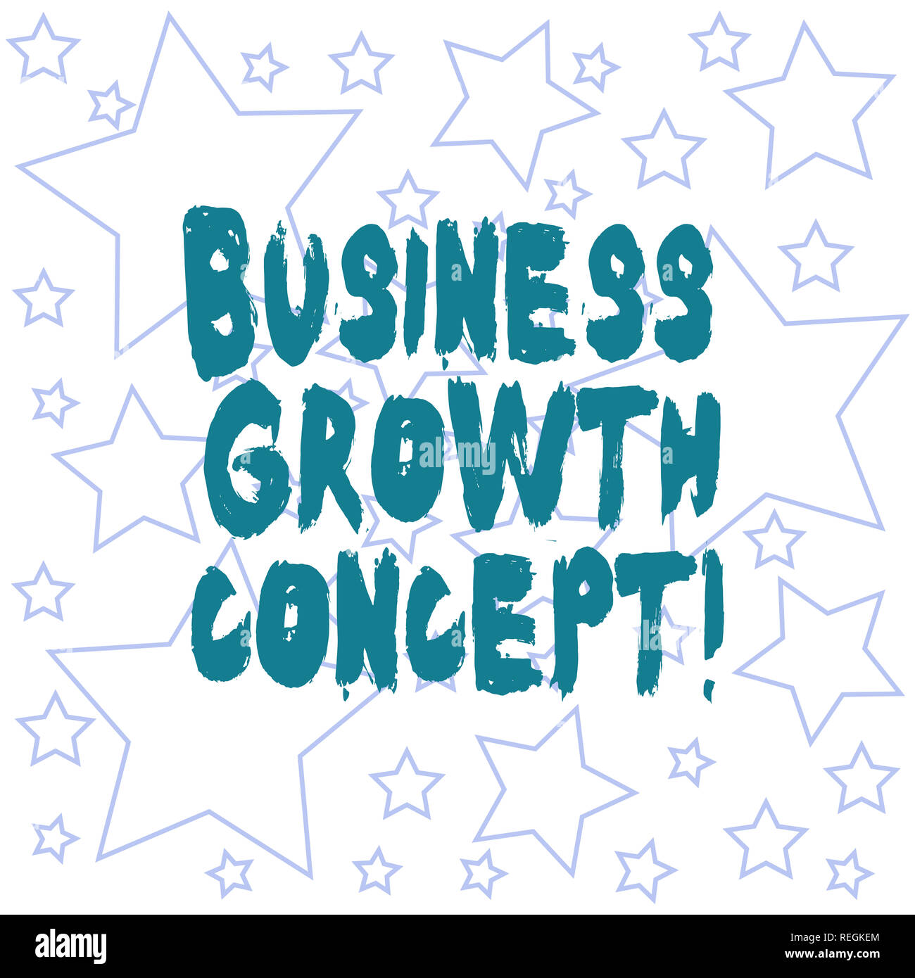 Segno di testo che mostra la crescita aziendale concetto. Foto concettuale processo di miglioramento di alcune misure di successo delinea di dimensione diversa forma a stella in Rand Foto Stock