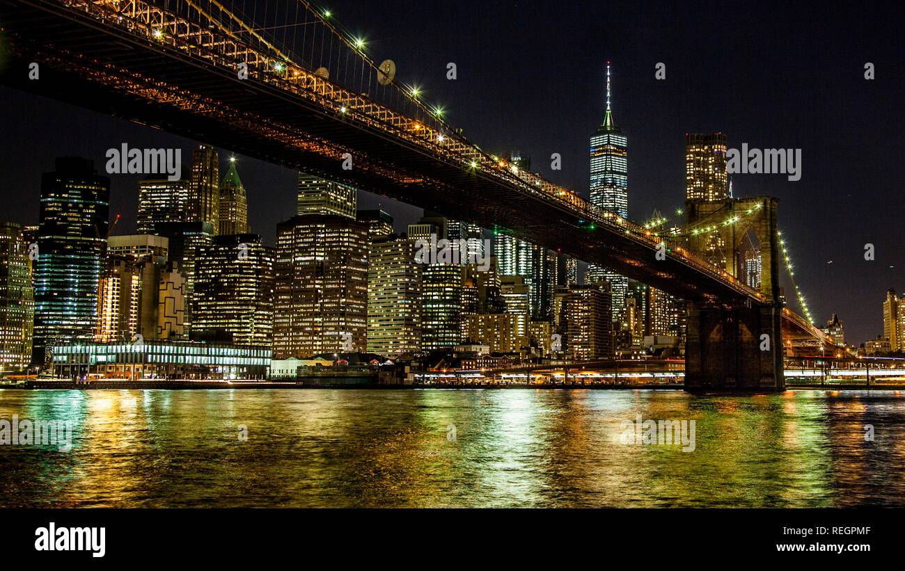 Puente de Brooklyng Foto Stock