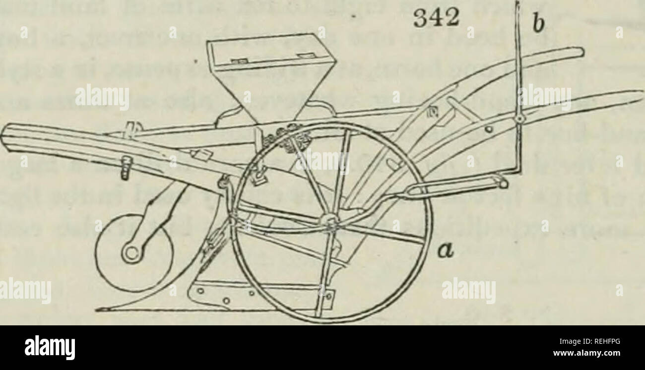 . Una Enciclopedia dell'agricoltura [risorsa elettronica] : comprendente la teoria e la pratica della valutazione, trasferimento, posa, il miglioramento e la gestione della proprietà terriera e la coltivazione e l'economia dell'animale e produzioni vegetali di agricoltura, compresi tutti i più recenti miglioramenti, una storia generale dell'agricoltura in tutti i paesi e una vista statistica del suo stato attuale, con i suggerimenti per i suoi futuri progressi nelle isole Britanniche. L'agricoltura. 410 LA SCIENZA DELL'AGRICOLTURA. Parte II. quello centrale (fisso) può essere variato da nove a dieci o undici pollici; un Foto Stock