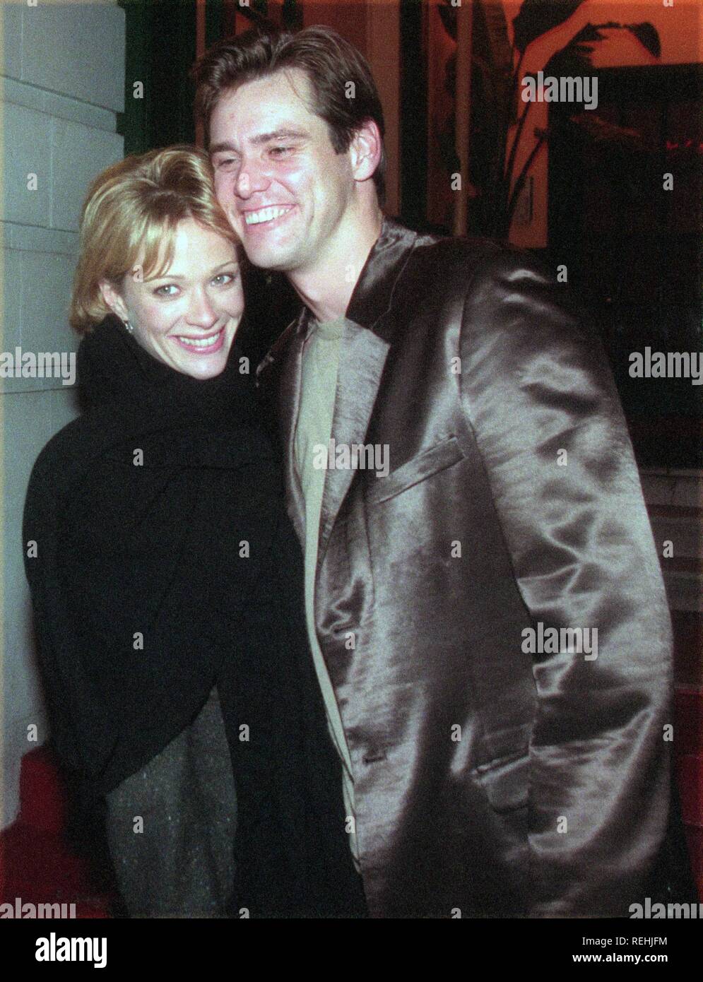 Lauren Holly Jim Carrey 1996 foto da John Barrett/il PHOTOlink Foto Stock
