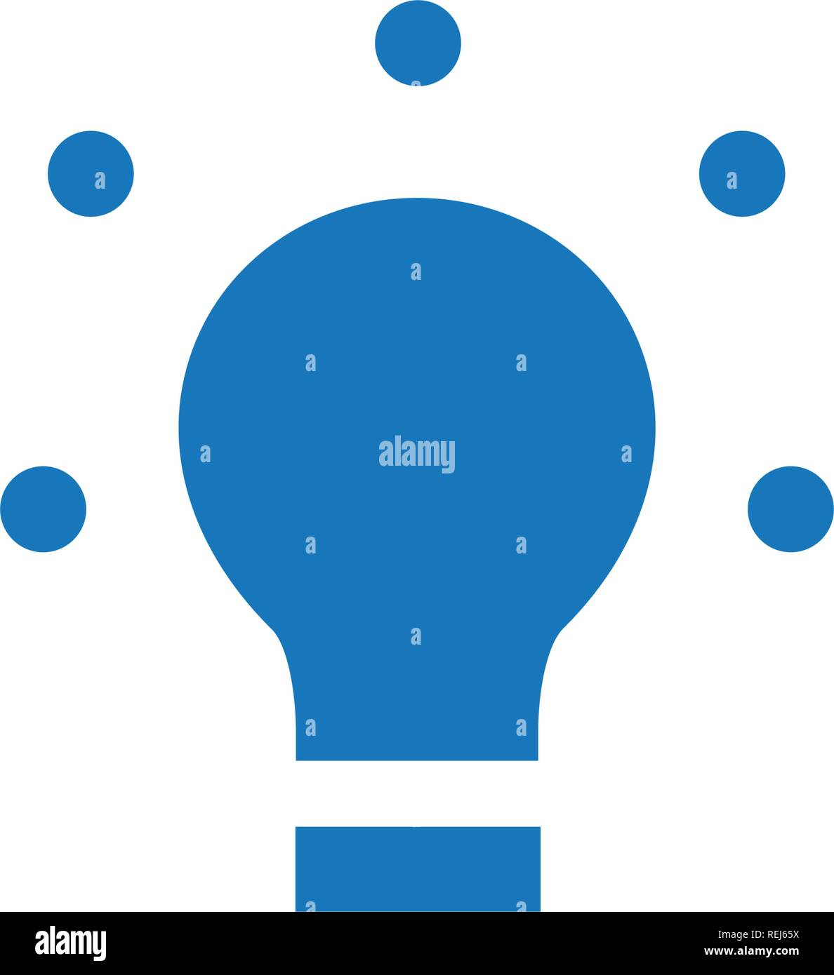 LED light lampadina icona piana, illustrazione di vettore isolato su bianco . Illustrazione Vettoriale