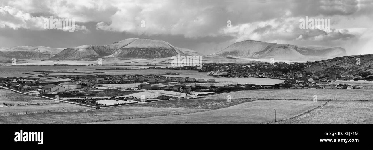 Panoramica di Stromness Foto Stock