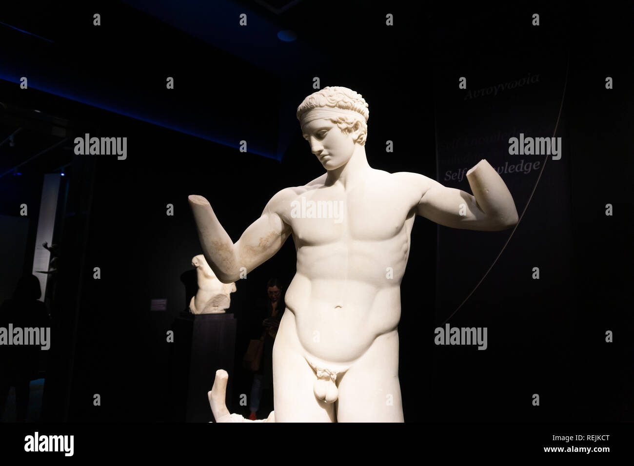La perfezione e la bellezza del greco antico scultura rendere uno senza parole. Tutti dovrebbero avere la possibilità di vedere dal vivo. Foto Stock