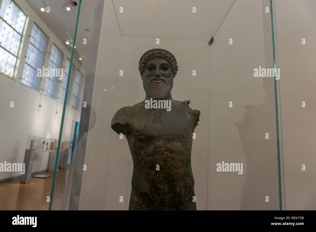 La perfezione e la bellezza del greco antico scultura rendere uno senza parole. Tutti dovrebbero avere la possibilità di vedere dal vivo. Foto Stock