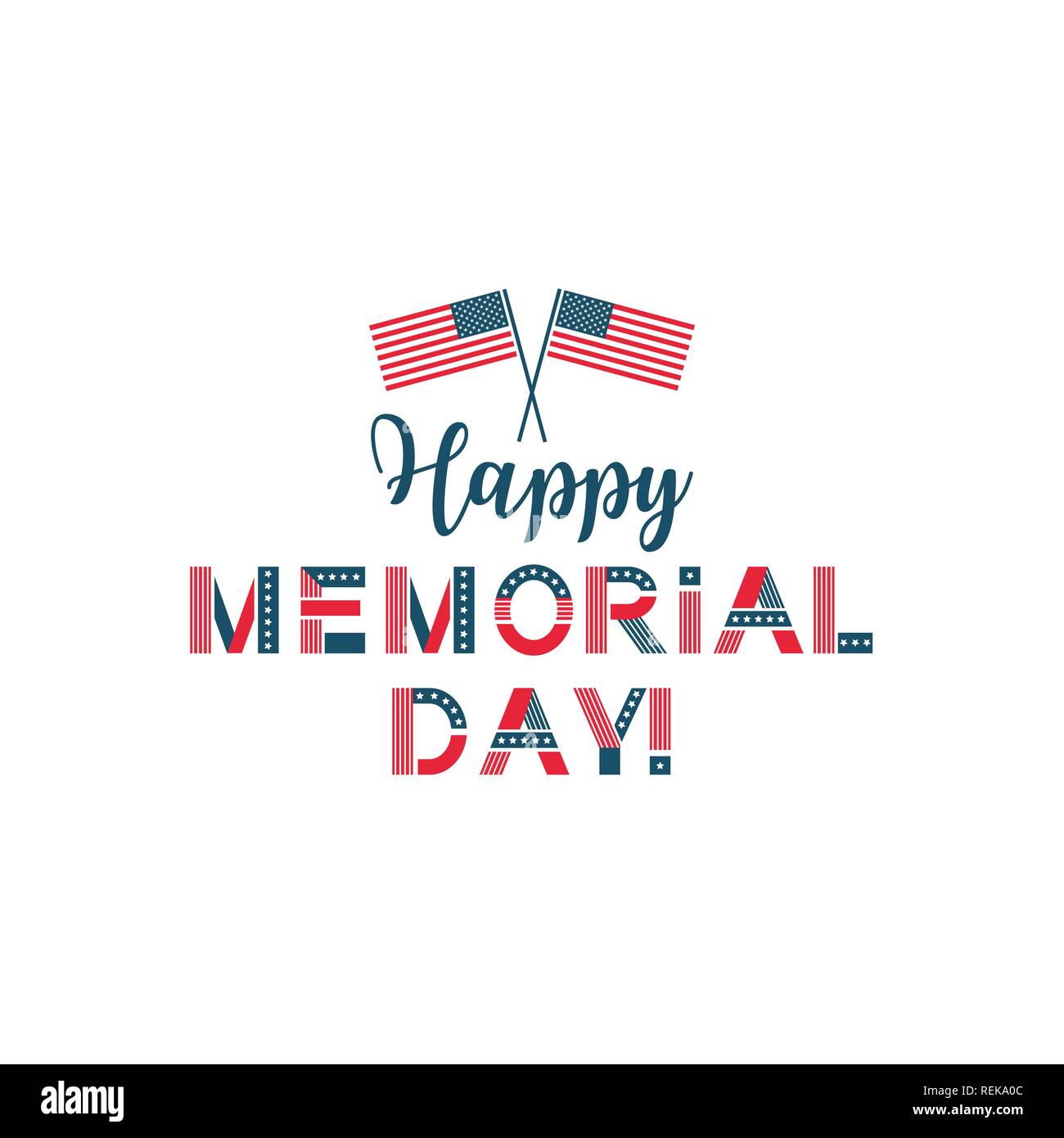 Il memorial day, ricordare e onorare usa vacanza patriottica Illustrazione Vettoriale