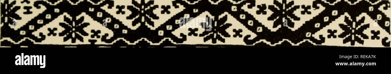 . Le antiche civiltà del Messico e America centrale. Gli indiani del Messico; Indiani dell America Centrale. Introduzione v non modificati da influenze spagnole. Basketry, tex- piastrelle e ceramiche sono state mantenute dalla loro così come molte cerimonie religiose. Più lontano sud tra il Cora e Hnichol vi sono anche surviv- ing arti. I tessuti di questi indiani sono 'eTX£%?KJ?*g^ttX£%2tf&amp;Wm. JUvsi^vfu^^y?"v^^v^2A5X3V£^ Fie:. 8. Il design moderno nastro Huichol.. Si prega di notare che queste immagini vengono estratte dalla pagina sottoposta a scansione di immagini che possono essere state migliorate digitalmente per la leggibilità - coloratio Foto Stock