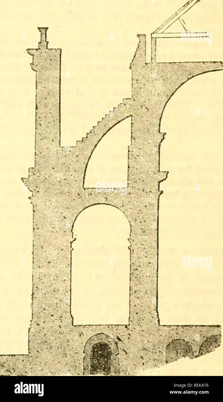 . Il civile ingegnere e architetto ufficiale, scientifico e dalla ferrovia gazette. Architettura; ingegneria civile; scienza. La sezione di una punta di Chiesa, con archi rampanti decorate. Sebbene noi non andare così lontano come a dire è incoerente con il cor- retto principi del gusto per introdurre le colonne soltanto per motivi di decorazione,-una dottrina che il costantemente e rigorosamente seguiti, avrebbe messo noi fuori della superbia con le parti ornamentali di molte strutture gotico anche;-abbiamo certamente d' accordo con il Sig. Pugin nelle principali. Bello come consideriamo Grecian architettura per essere per quanto riguarda il suo Foto Stock