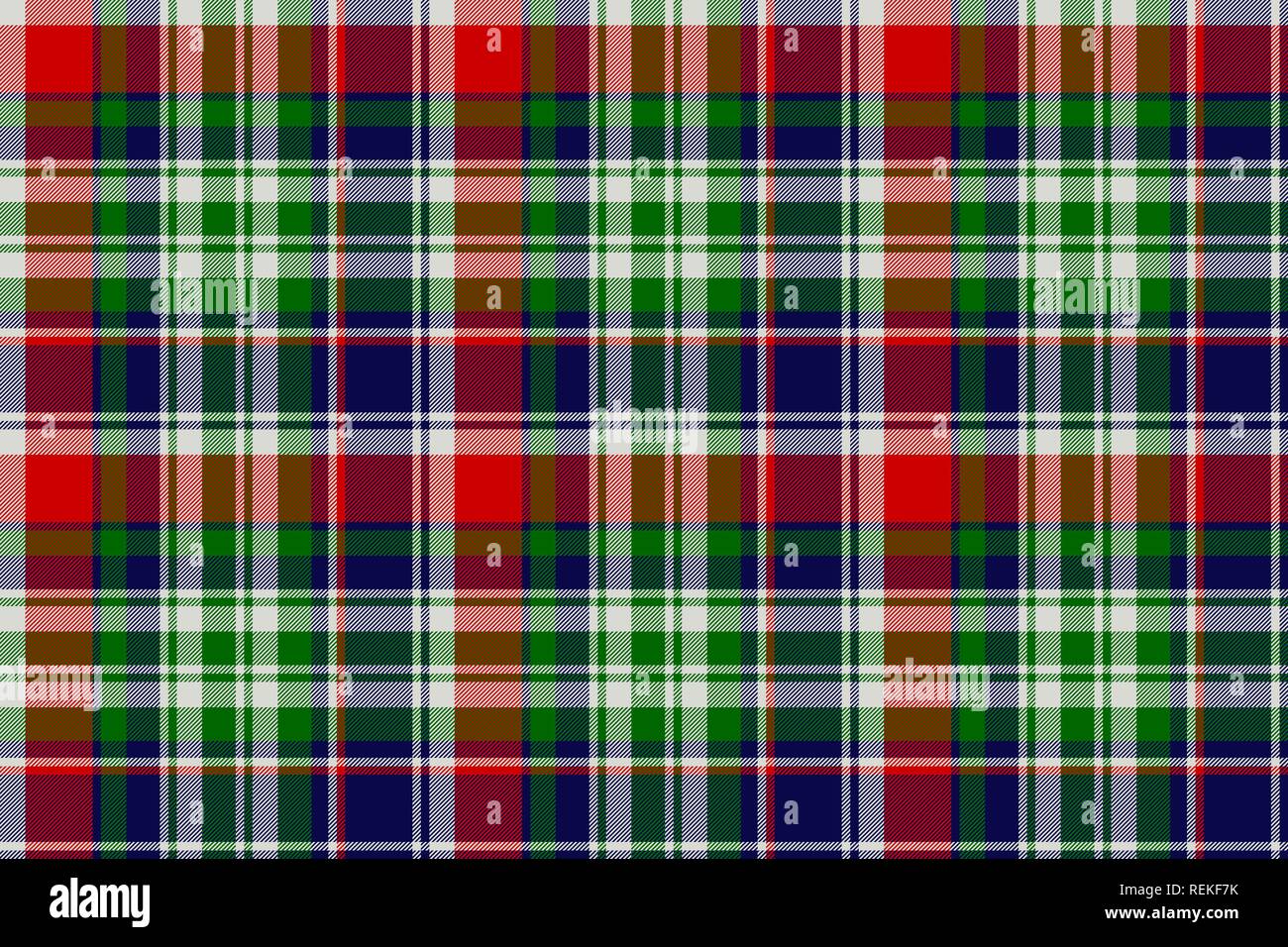 Classic plaid seamless pattern. Illustrazione Vettoriale. Illustrazione Vettoriale