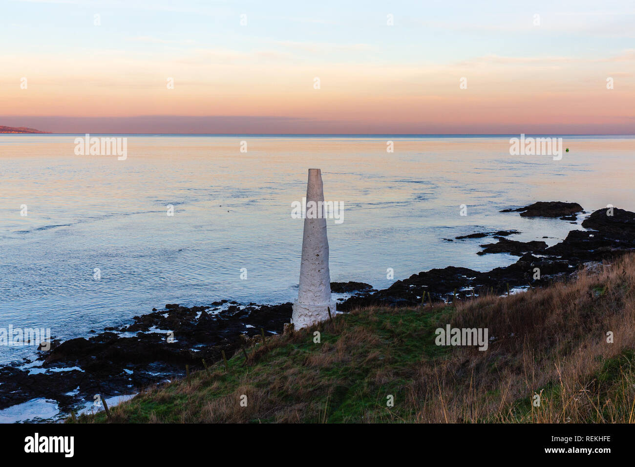 Marker used by shipping for navigational purposes Foto Stock