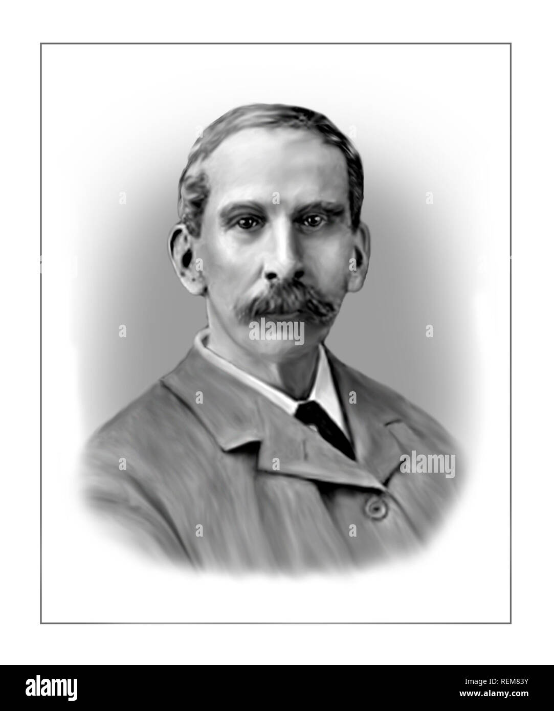 Sir Victor Alexander Haden Horsley 1857-1916 scienziato inglese chirurgo Foto Stock