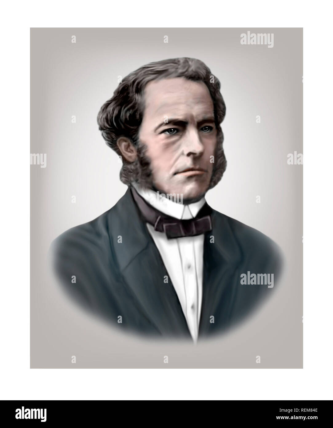 Sir George Stokes 1819-1903 Anglo Irish Fisico Matematico Foto Stock