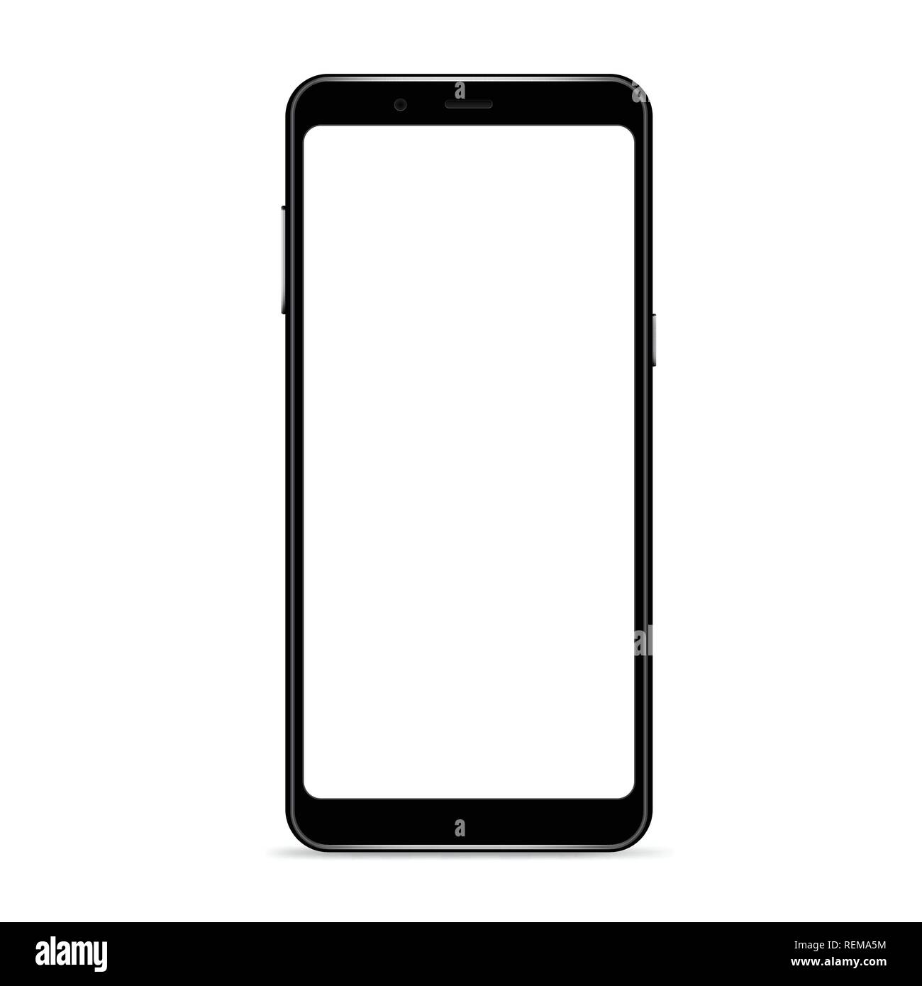 Smartphone vettore mockup Illustrazione Vettoriale