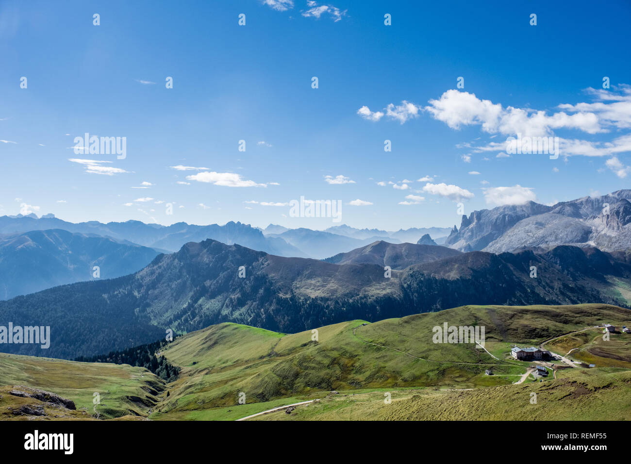 Paesaggio alpino sulle alpi italiane Foto Stock