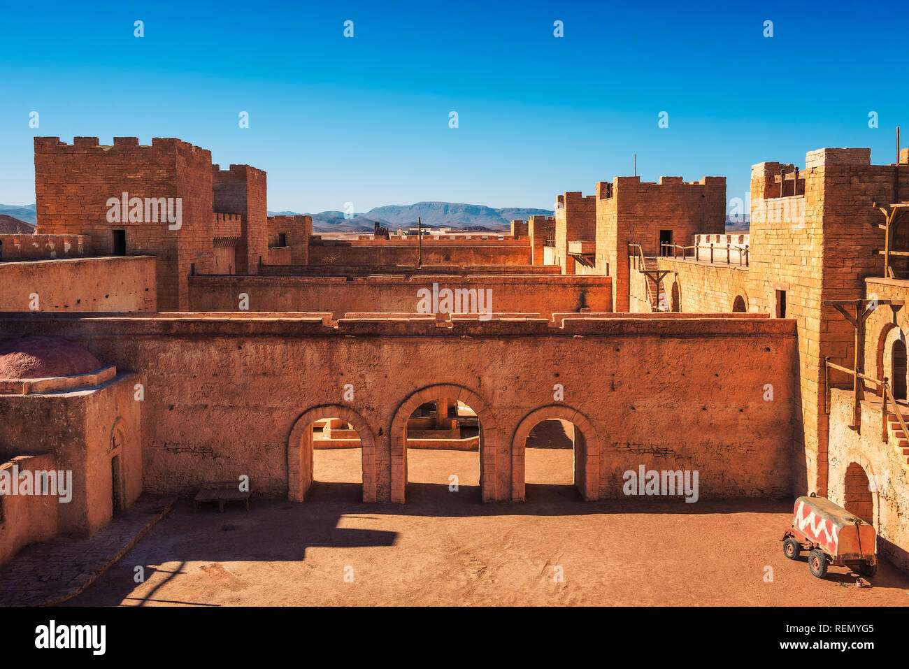 CLA Film Studios di Ouarzazate, Marocco Foto Stock